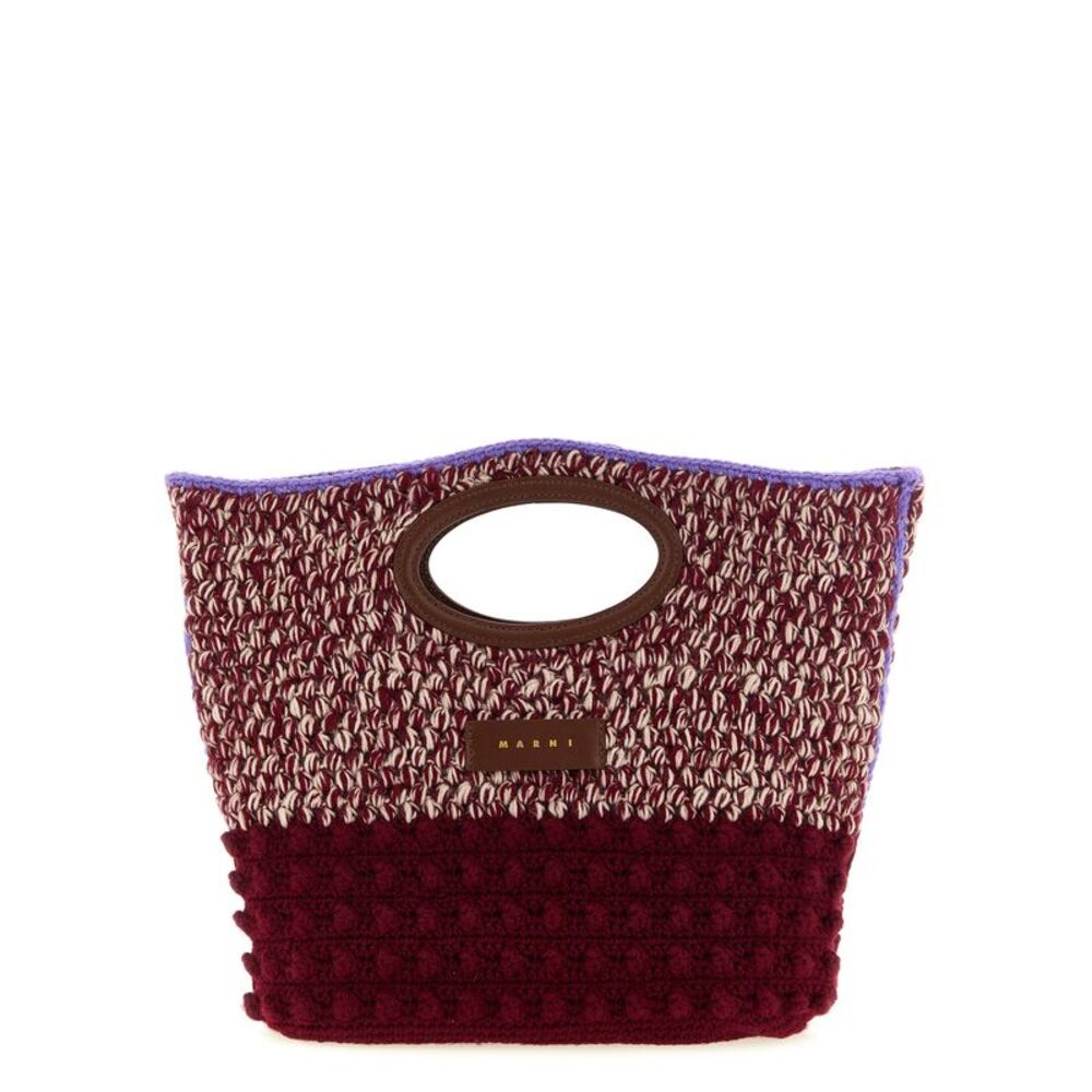 Marni Bordeaux Wool Women's Handbag